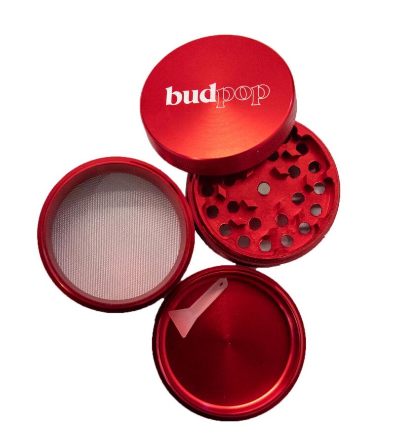 4-layer Cherry Red Budpop Grinder | BudPop