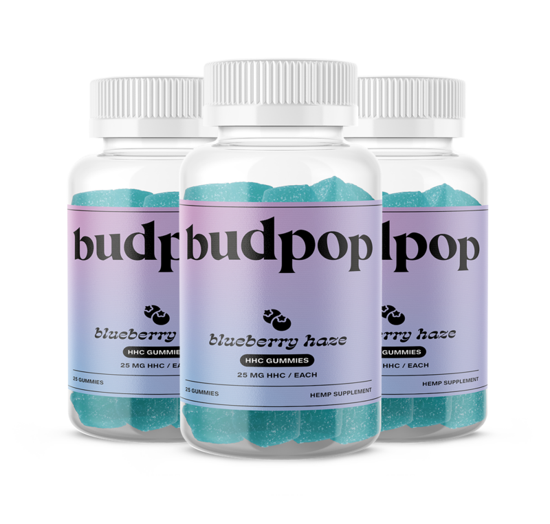 Blueberry Haze HHC Gummies - BudPop