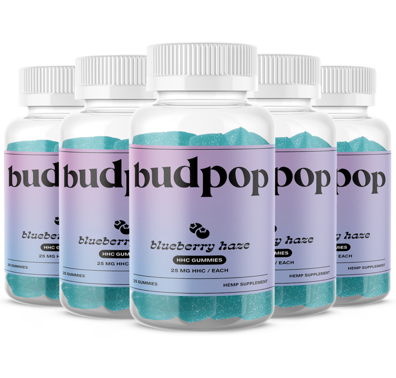 Blueberry Haze HHC Gummies - BudPop