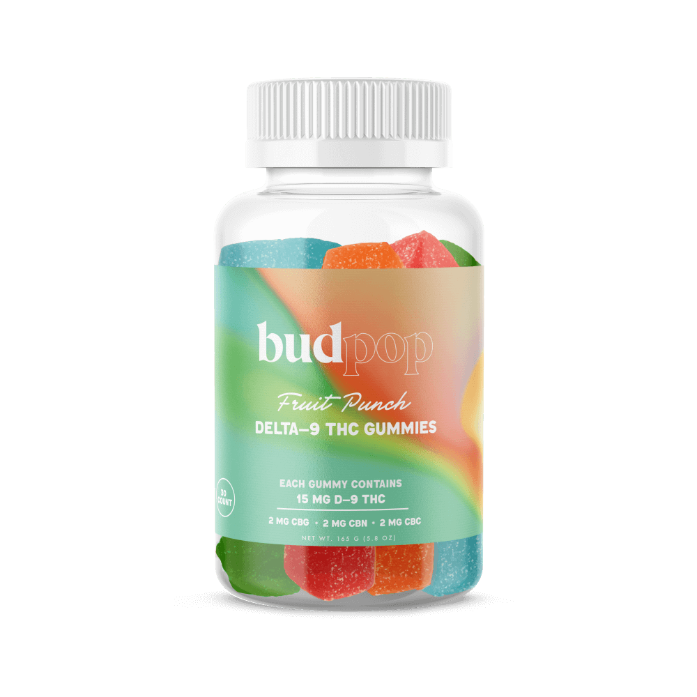 Fruit Punch Delta 9 THC Gummies - BudPop