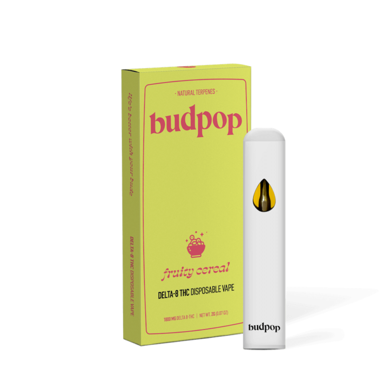 Delta 8 Disposable Vape Pen - Fruity Cereal | BudPop