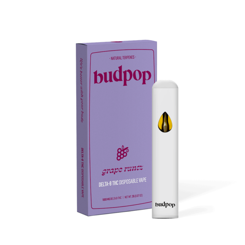 Delta 8 Disposable Vape Pen - Grape Runtz | BudPop