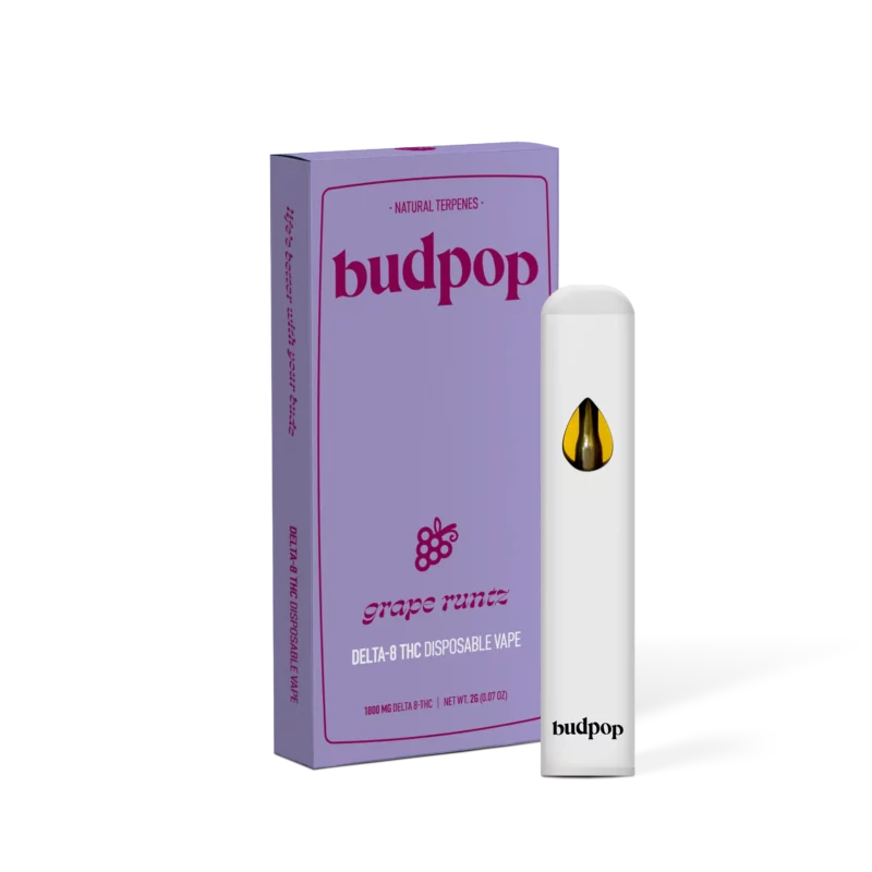 Delta 8 Disposable Vape Pen - Grape Runtz - BudPop