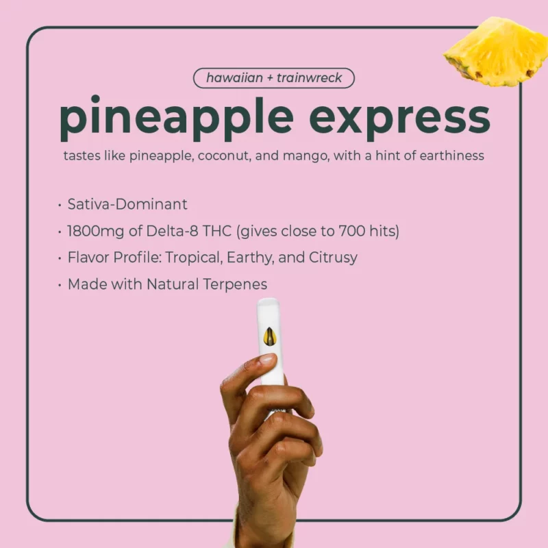 Delta 8 Disposable Vape Pen - Pineapple Express - BudPop
