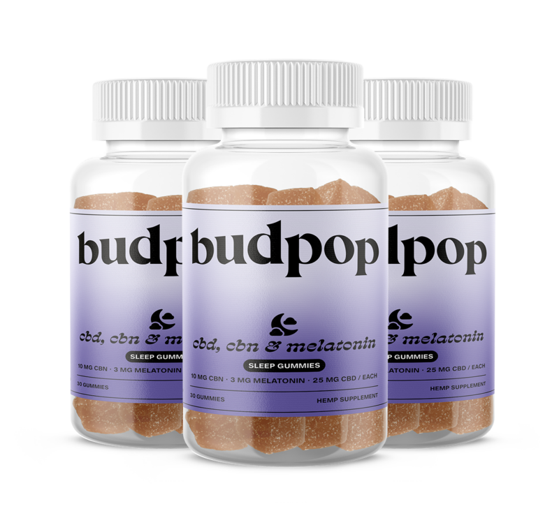 CBD + CBN Gummies For Sleep - BudPop