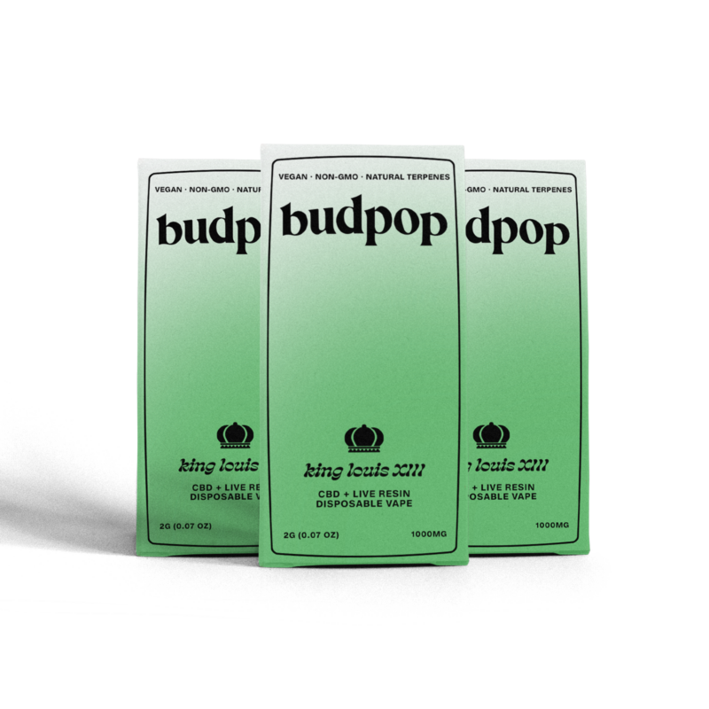 CBD Broad Spectrum + Live Resin 2G Disposables (1000 mg) - Louis VIII - BudPop