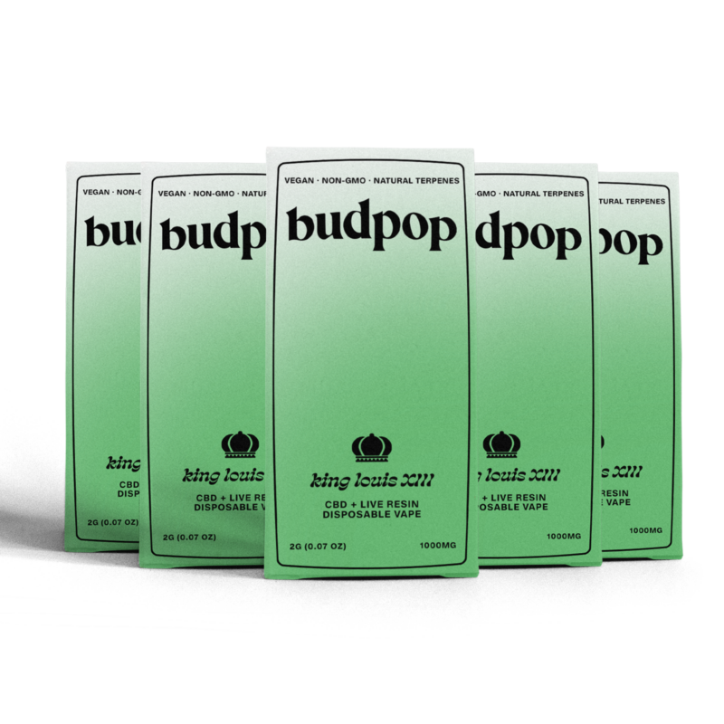 CBD Broad Spectrum + Live Resin 2G Disposables (1000 mg) - Louis VIII - BudPop