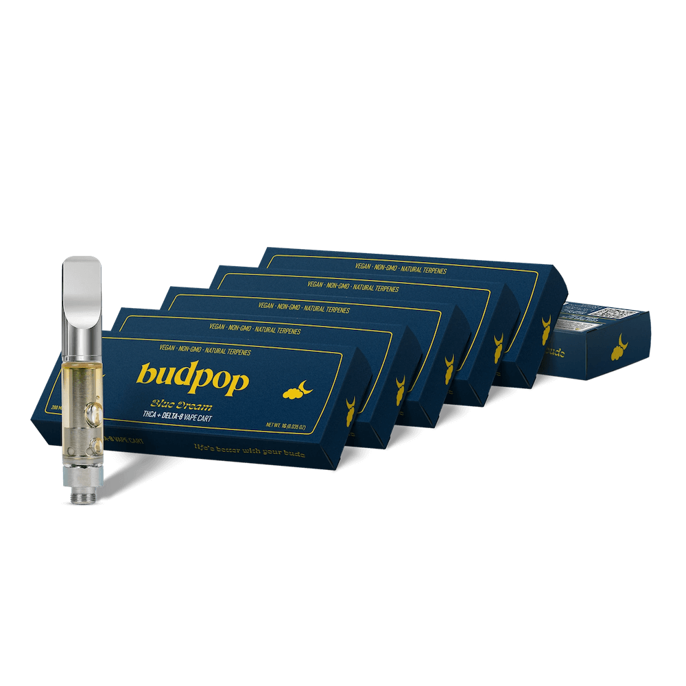 Blue Dream Vape Cartridge – THCa & Delta 8 – 1g / 5-Pack