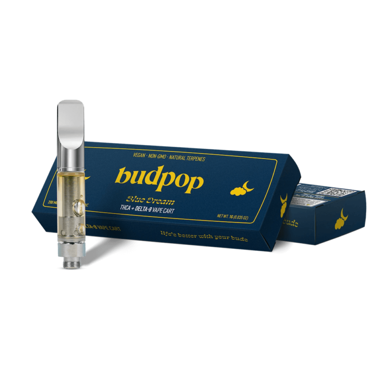 Blue Dream Vape Cartridge - THCa & Delta 8 | BudPop