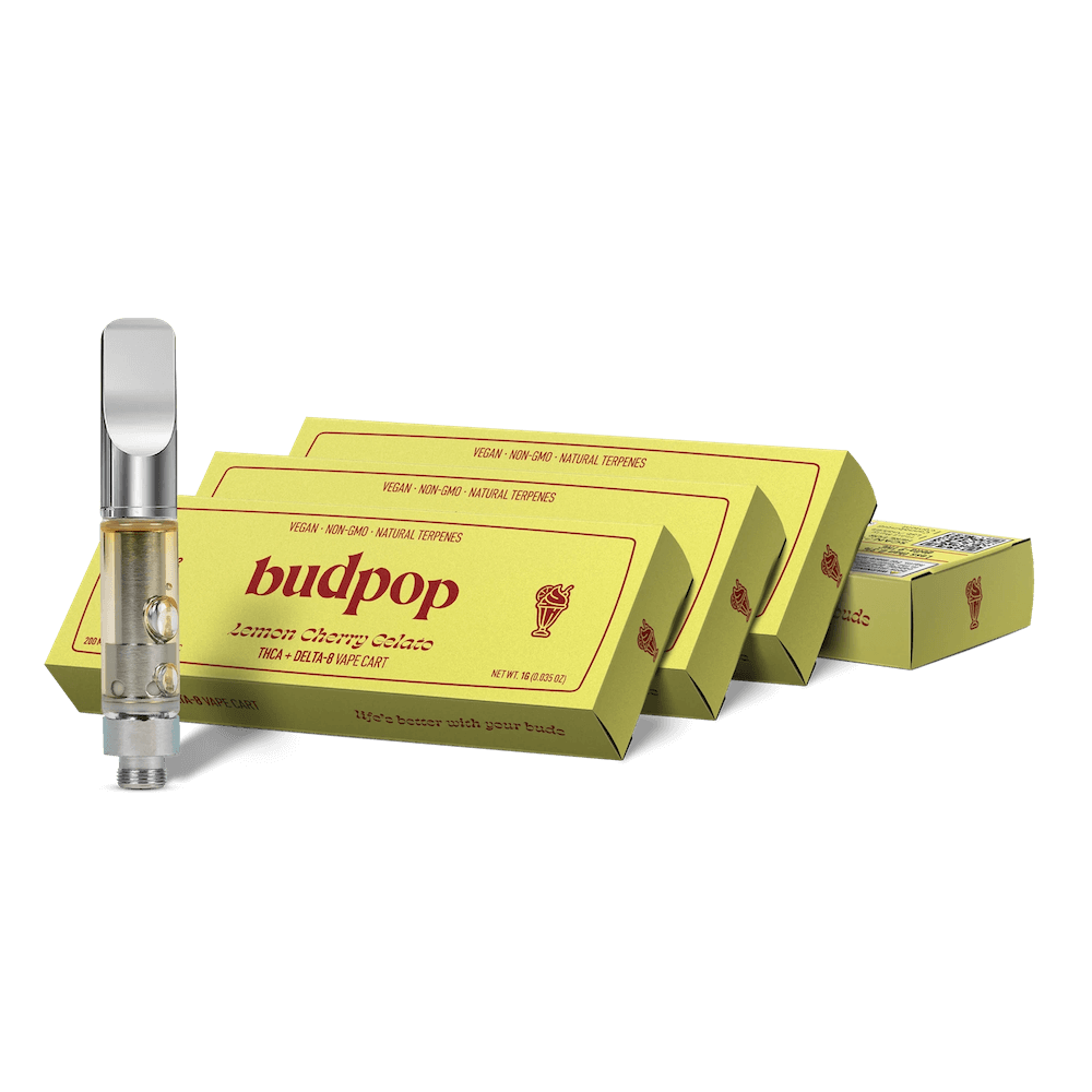 Lemon Cherry Gelato Vape Cartridge – THCa & Delta 8 – 1g / 3-Pack