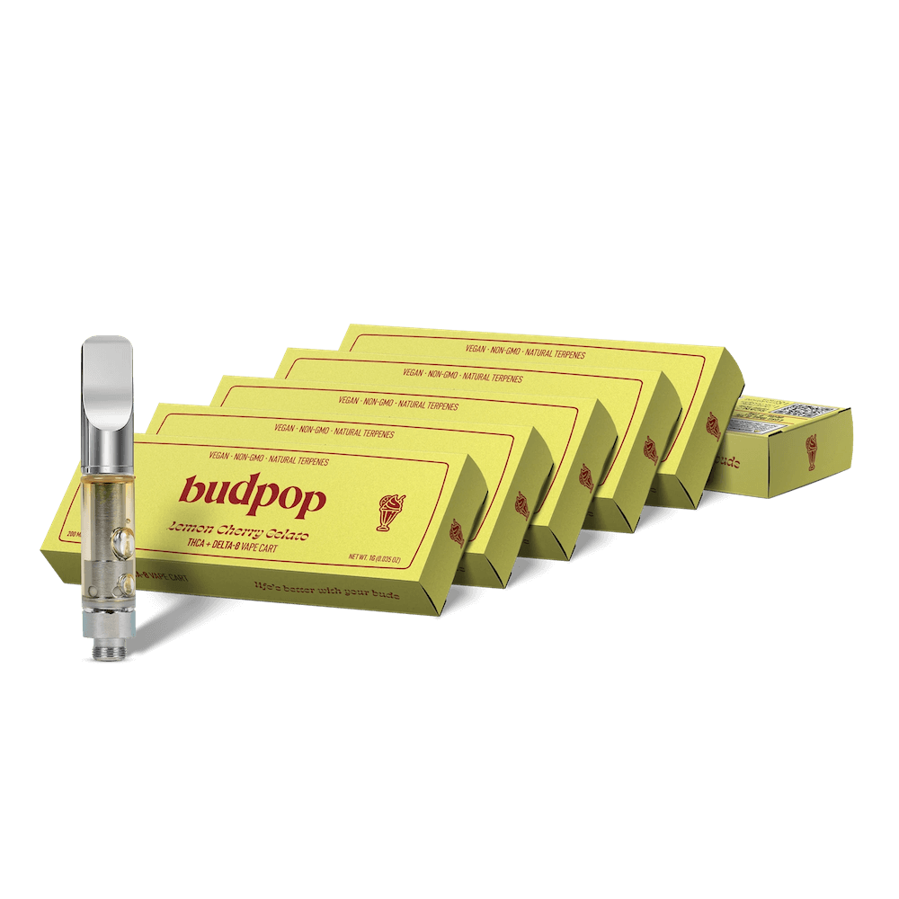 Lemon Cherry Gelato Vape Cartridge – THCa & Delta 8 – 1g / 5-Pack
