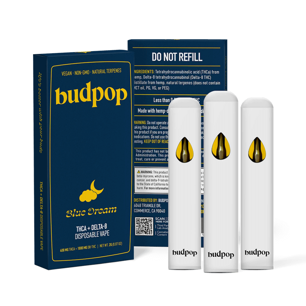 Blue Dream Disposable – THCa & Delta 8 – 3-Pack