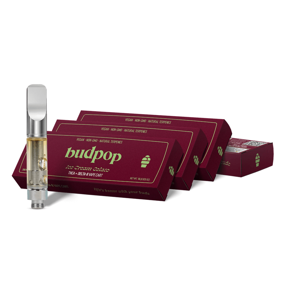 Ice Cream Gelato Vape Cartridge – THCa & Delta 8 – 1g / 3-Pack