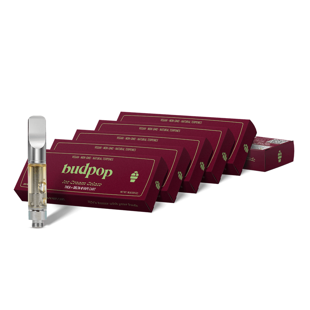 Ice Cream Gelato Vape Cartridge – THCa & Delta 8 – 1g / 5-Pack