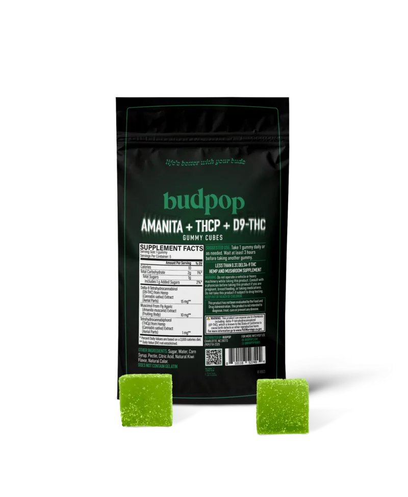 Amanita Muscaria Mushroom + THCp + D9 Gummies - BudPop