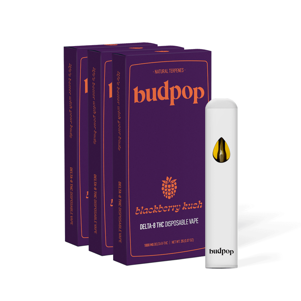 Blackberry Kush D8 Disposable Vape Pen – 2-Gram / 3-Pack