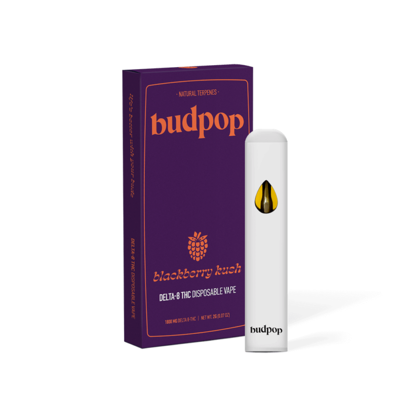 Blackberry Kush D8 Disposable Vape Pen | BudPop