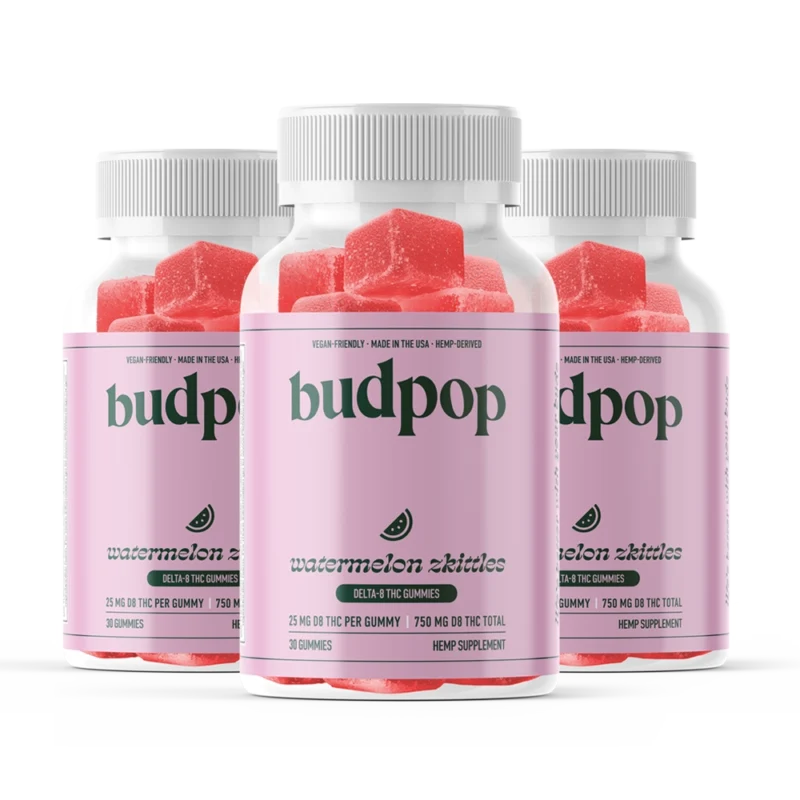 Delta-8 Watermelon Zkittlez Gummies (750mg) - Image 2