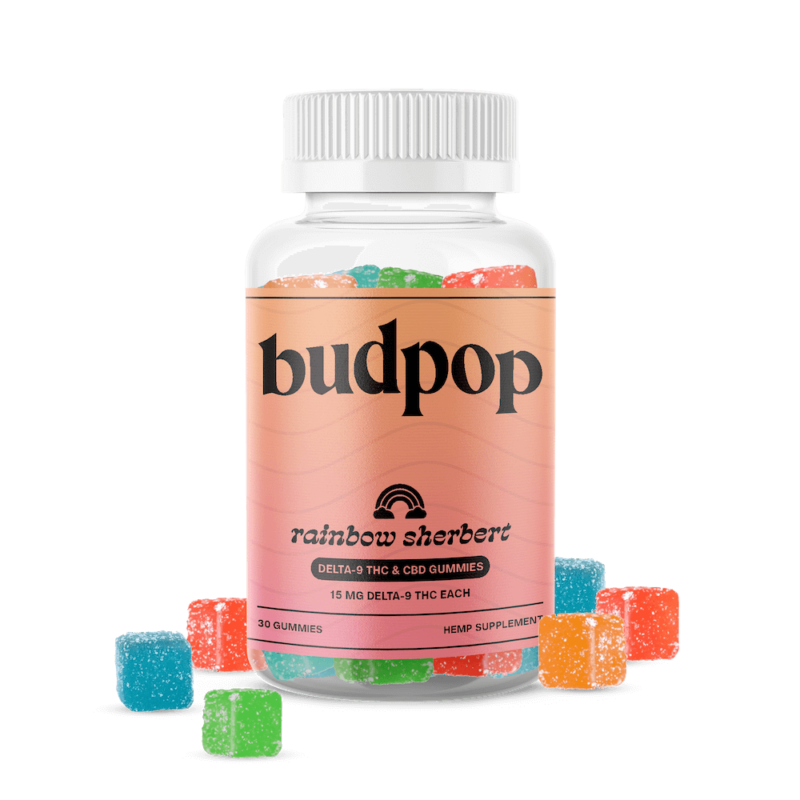 450 mg Edible-D9+Live Resin Gummies | BudPop