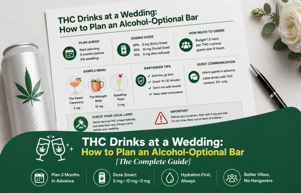 7 Smart Tips for Planning a THC Drinks Wedding Bar in 2026