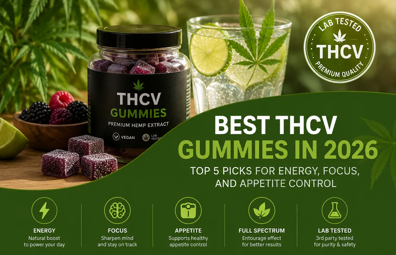 Best THCV gummies in 2026: top 5 picks for energy, focus, and appetite control Best THCV gummies in 2026: top 5 picks for energy, focus, and appetite control | BudPop