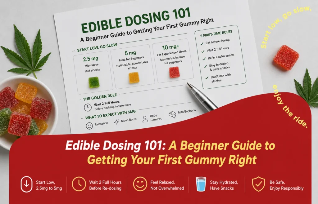 Edible dosing 101 a beginner guide to getting your first gummy right