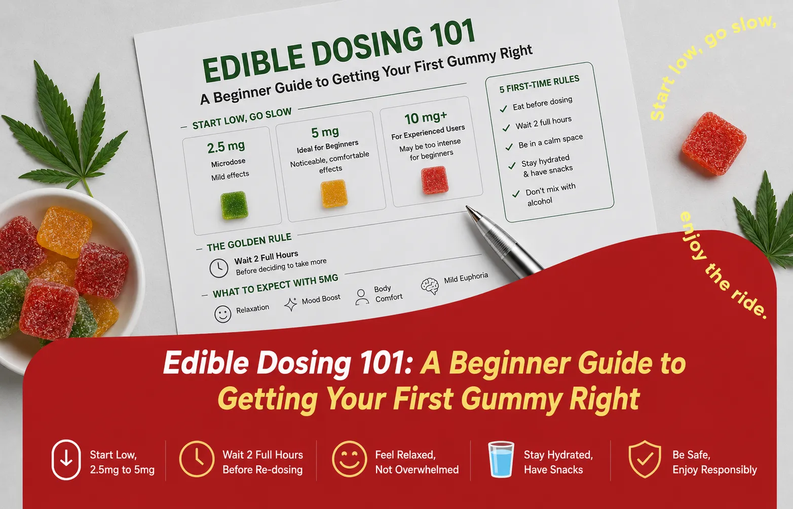 Edible dosing 101 a beginner guide to getting your first gummy right