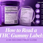 How to read a THC gummy label