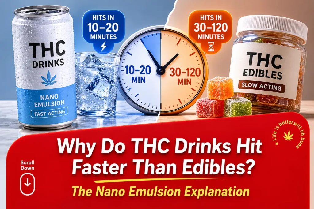 Home THC drinks hit faster than edibles
