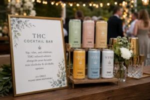 Why couples are adding a THC Drinks Wedding Bar in 2026