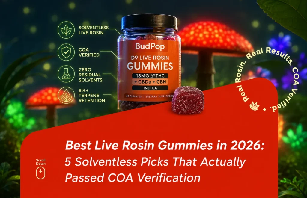 Best live rosin gummies in 2026 5 solventless picks that actually passed COA verification
