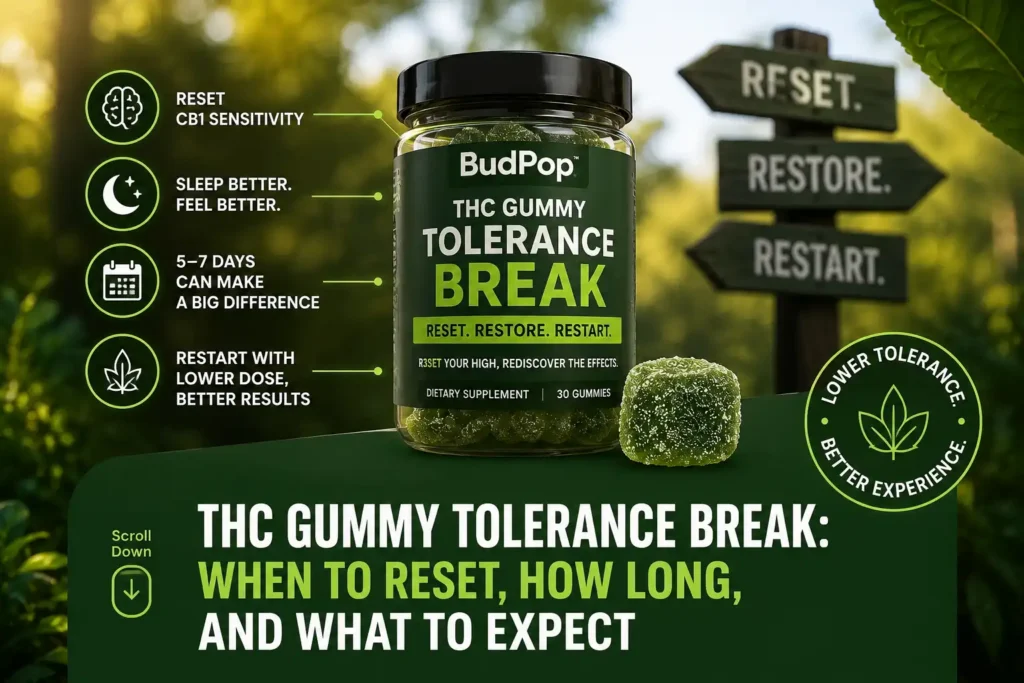THC gummy tolerance break: when to reset, how long, and what to expect