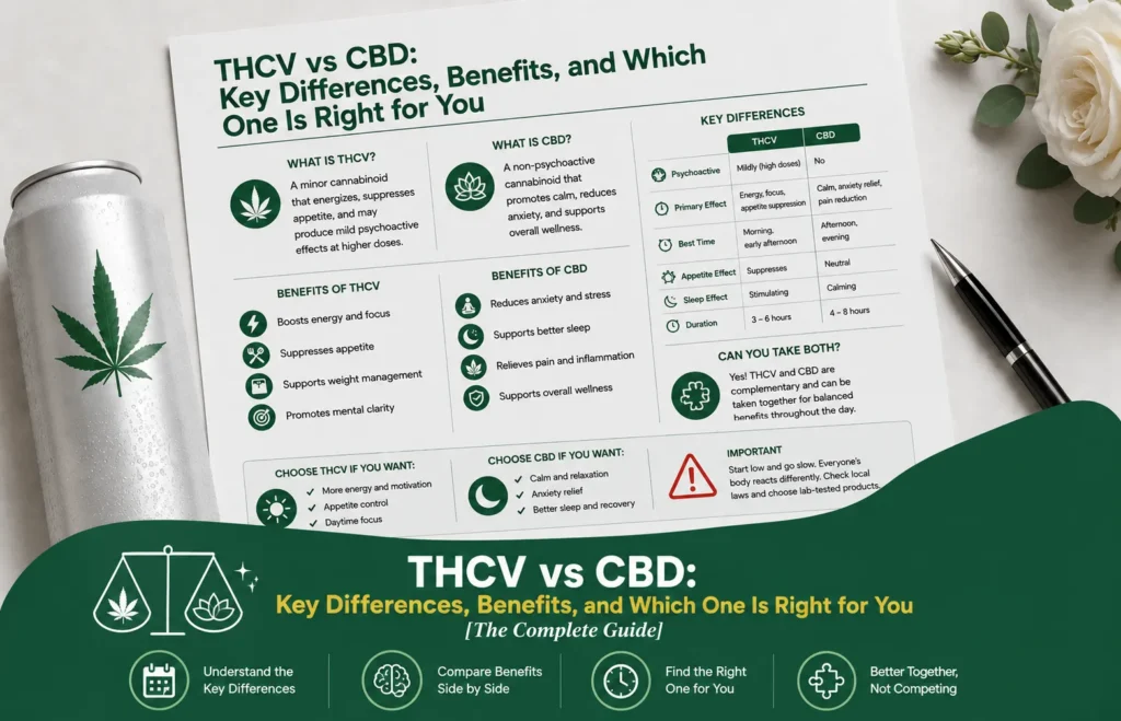 Home THCV vs CBD key differences, benefits, and which one is right for you