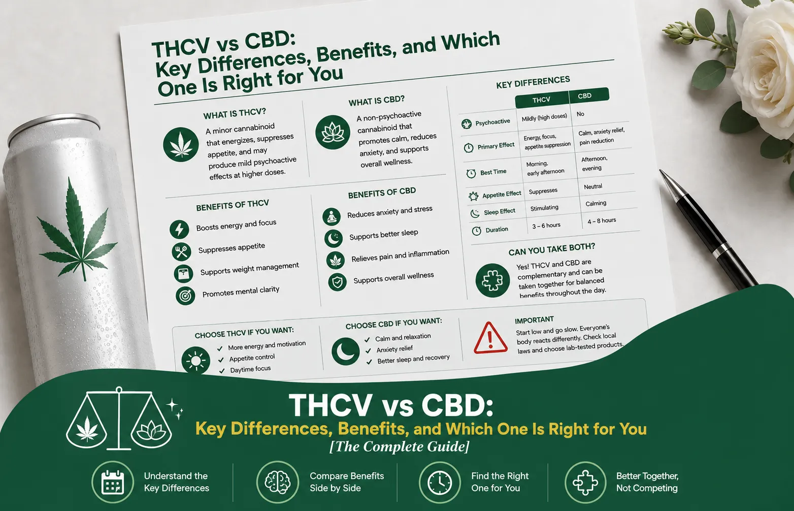 THCV vs CBD key differences, benefits, and which one is right for you
