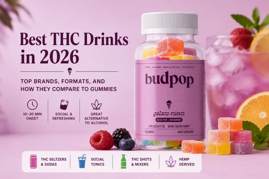 Best THC drinks in 2026 top brands, formats, and how they compare to gummies