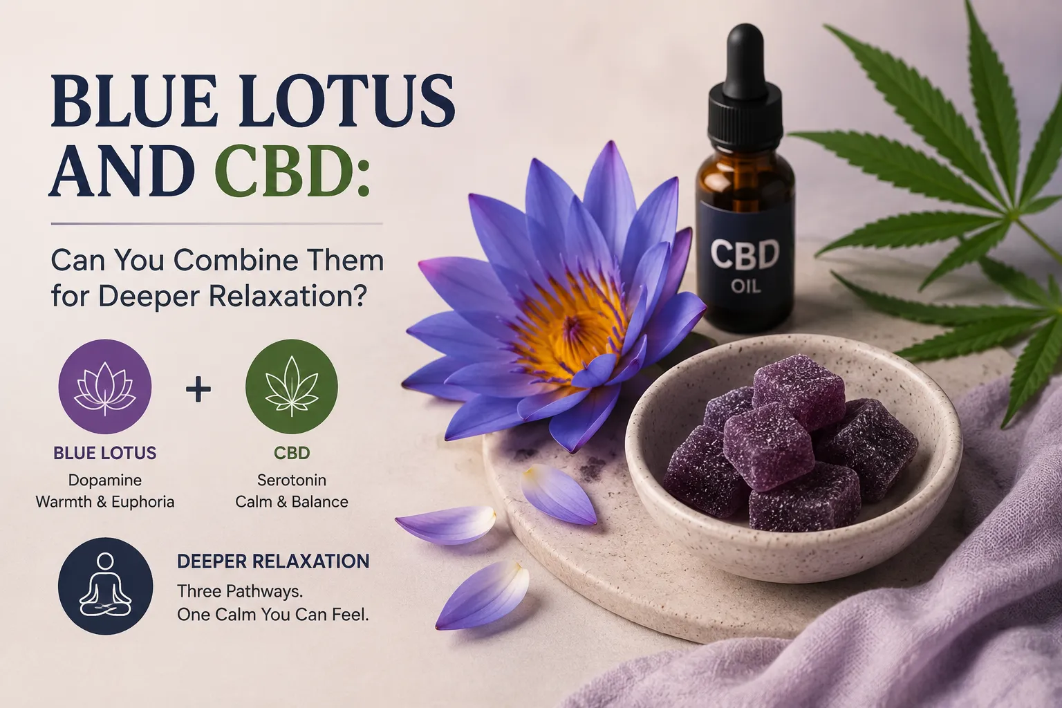 Blue lotus and CBD: can you combine them for deeper relaxation?