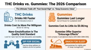 Best THC drinks in 2026: top brands, formats, and how they compare to gummies