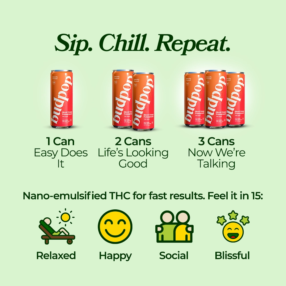 Blood Orange Pomegranate THC Soda Blood Orange Pomegranate THC Soda - 1, 2 or 3 Cans